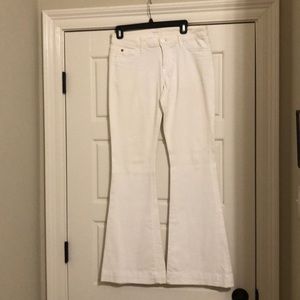 Hudson Low rise white jeans